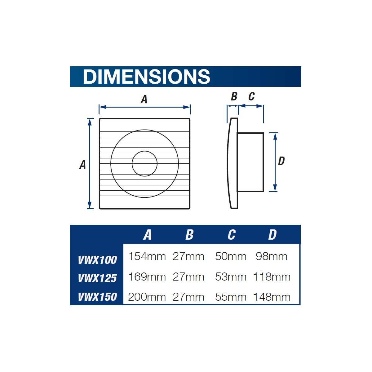 100 All Purpose Wall & Ceiling Exhaust Fan