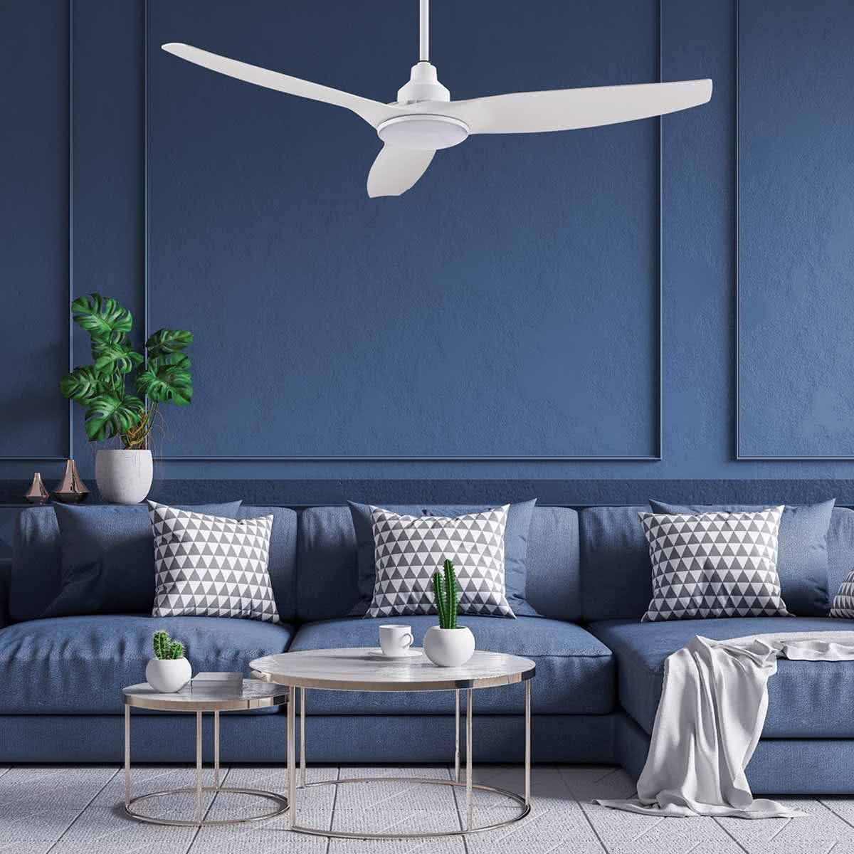 Skyfan 52" DC 3 Blade Ceiling Fan With 20w LED Tri Colour Light & Remote