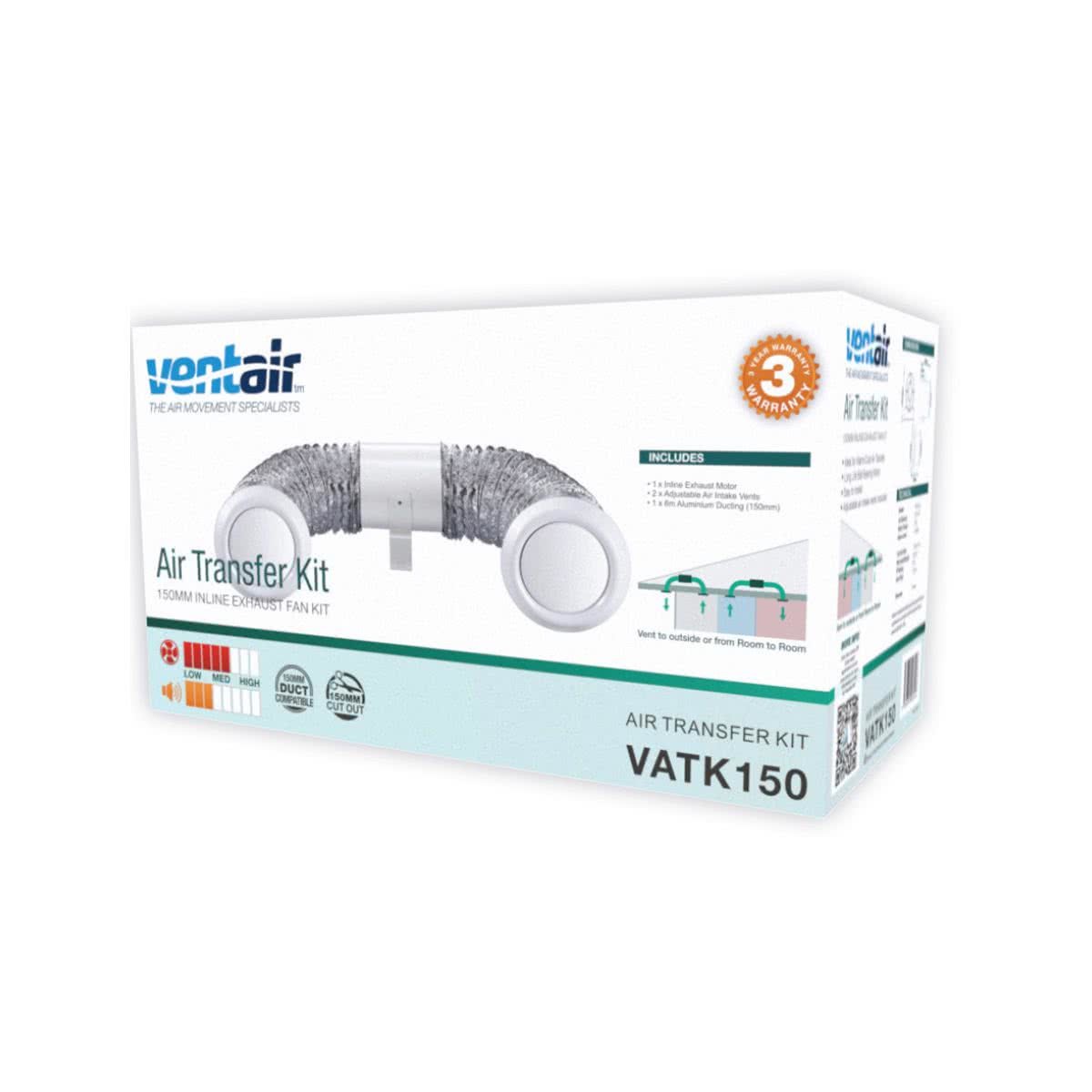 Air Transfer Inline Exhaust Fan Kit