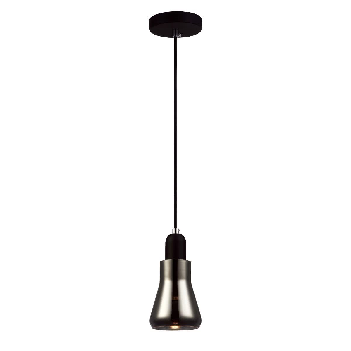 Yarra Black Smoke Flute Pendant Light