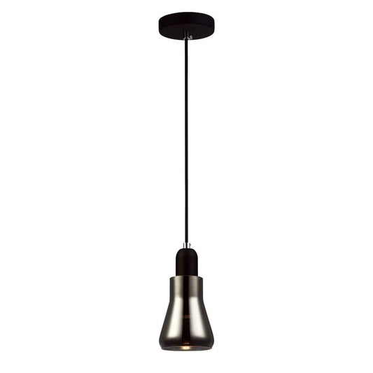 Yarra Black Smoke Flute Pendant Light