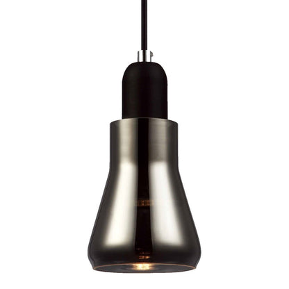 Yarra Black Smoke Flute Pendant Light