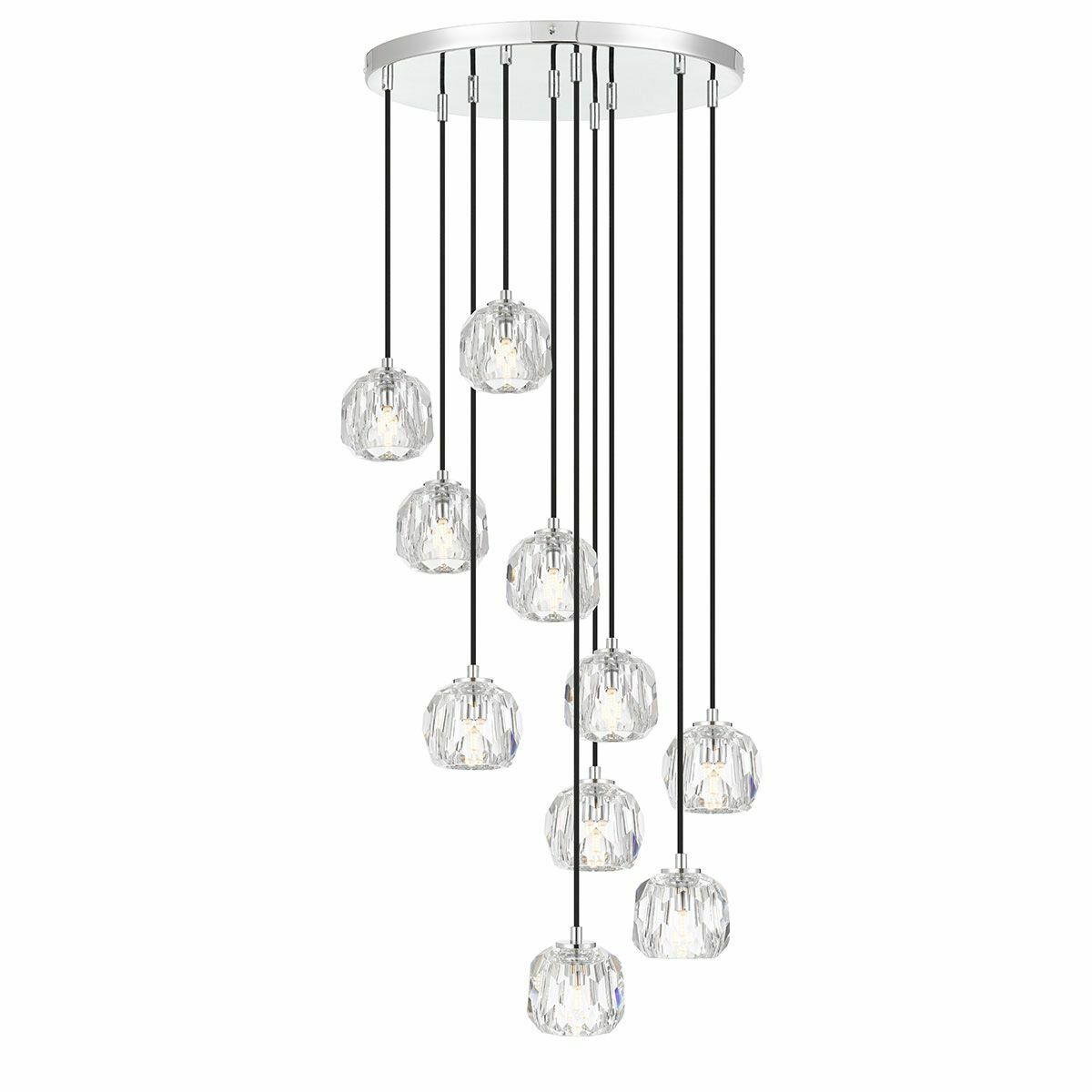 Zaha 10 Crystal Pendant Light