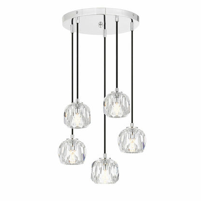 Zaha 5 Crystal Pendant Light